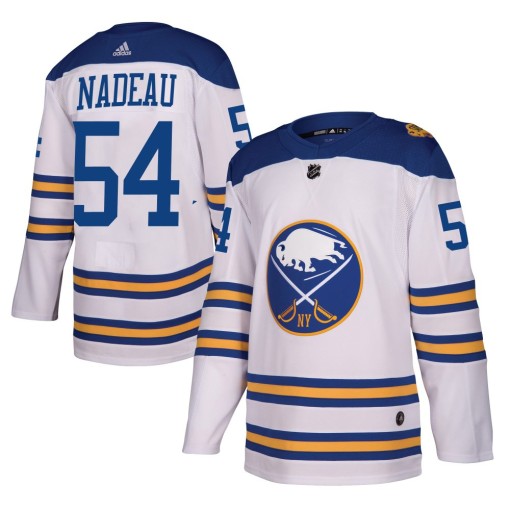 Olivier Nadeau Youth Adidas Buffalo Sabres Authentic White 2018 Winter Classic Jersey