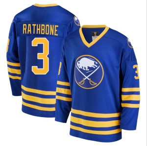 Jack Rathbone Men's Fanatics Branded Buffalo Sabres Premier Royal Breakaway Heritage Jersey