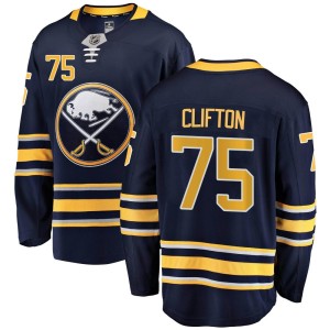 Connor Clifton Men's Fanatics Branded Buffalo Sabres Breakaway Navy Blue Home Jersey