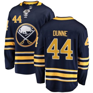 Josh Dunne Men's Fanatics Branded Buffalo Sabres Breakaway Navy Blue Home Jersey