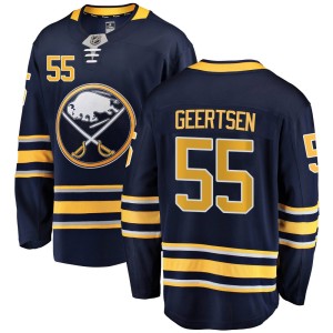 Mason Geertsen Men's Fanatics Branded Buffalo Sabres Breakaway Navy Blue Home Jersey