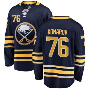 Vsevolod Komarov Men's Fanatics Branded Buffalo Sabres Breakaway Navy Blue Home Jersey