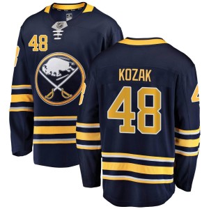 Tyson Kozak Men's Fanatics Branded Buffalo Sabres Breakaway Navy Blue Home Jersey