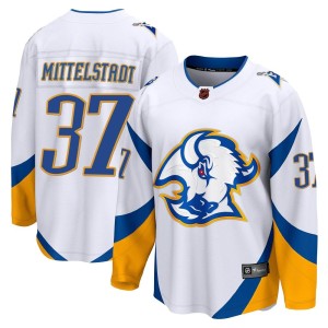 Casey Mittelstadt Men's Fanatics Branded Buffalo Sabres Breakaway White Special Edition 2.0 Jersey