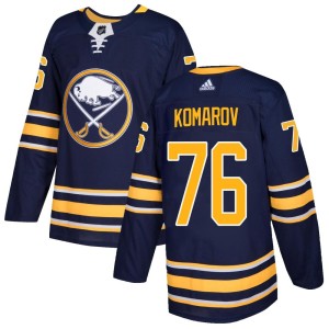Vsevolod Komarov Men's Adidas Buffalo Sabres Authentic Navy Home Jersey