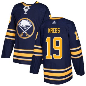 Peyton Krebs Men's Adidas Buffalo Sabres Authentic Navy Home Jersey