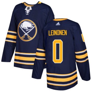 Topias Leinonen Men's Adidas Buffalo Sabres Authentic Navy Home Jersey