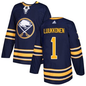 Ukko-Pekka Luukkonen Men's Adidas Buffalo Sabres Authentic Navy Home Jersey