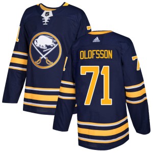 Victor Olofsson Men's Adidas Buffalo Sabres Authentic Navy Home Jersey