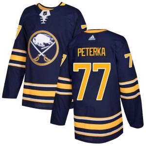 JJ Peterka Men's Adidas Buffalo Sabres Authentic Navy Home Jersey