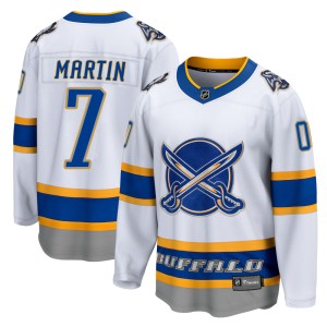 Rick Martin Youth Fanatics Branded Buffalo Sabres Breakaway White 2020/21 Special Edition Jersey