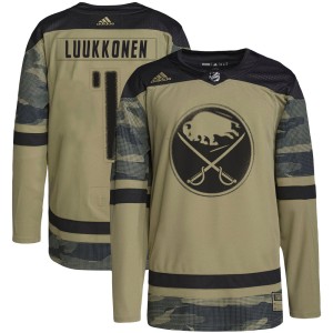 Ukko-Pekka Luukkonen Youth Adidas Buffalo Sabres Authentic Camo Military Appreciation Practice Jersey