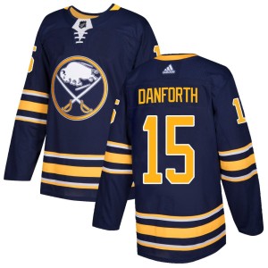 Justin Danforth Youth Adidas Buffalo Sabres Authentic Navy Home Jersey