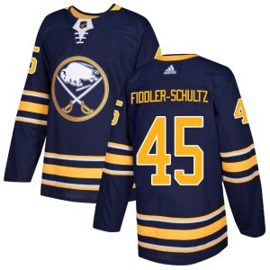 Riley Fiddler-Schultz Youth Adidas Buffalo Sabres Authentic Navy Home Jersey