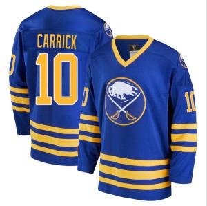 Sam Carrick Youth Fanatics Branded Buffalo Sabres Premier Royal Breakaway Heritage Jersey