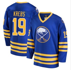 Peyton Krebs Youth Fanatics Branded Buffalo Sabres Premier Royal Breakaway Heritage Jersey