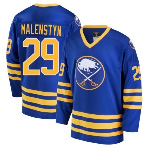 Beck Malenstyn Youth Fanatics Branded Buffalo Sabres Premier Royal Breakaway Heritage Jersey