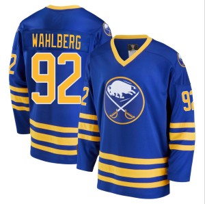 Anton Wahlberg Youth Fanatics Branded Buffalo Sabres Premier Royal Breakaway Heritage Jersey