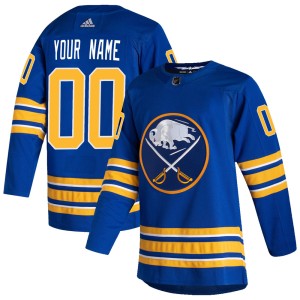 Custom Men's Adidas Buffalo Sabres Authentic Royal Custom 2020/21 Home Jersey