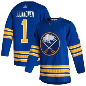 Ukko-Pekka Luukkonen Men's Adidas Buffalo Sabres Authentic Royal 2020/21 Home Jersey