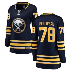 Isaac Belliveau Women's Fanatics Branded Buffalo Sabres Breakaway Navy Blue Home Jersey