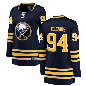 Konsta Helenius Women's Fanatics Branded Buffalo Sabres Breakaway Navy Blue Home Jersey