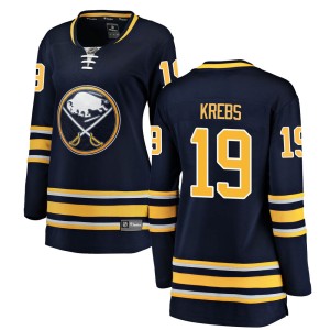 Peyton Krebs Women's Fanatics Branded Buffalo Sabres Breakaway Navy Blue Home Jersey