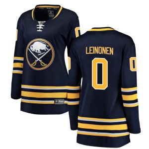 Topias Leinonen Women's Fanatics Branded Buffalo Sabres Breakaway Navy Blue Home Jersey