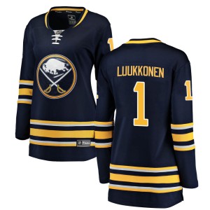 Ukko-Pekka Luukkonen Women's Fanatics Branded Buffalo Sabres Breakaway Navy Blue Home Jersey