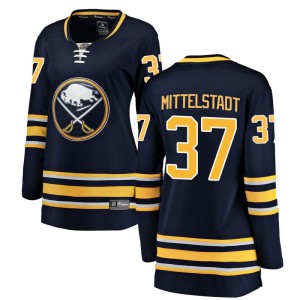 Casey Mittelstadt Women's Fanatics Branded Buffalo Sabres Breakaway Navy Blue Home Jersey