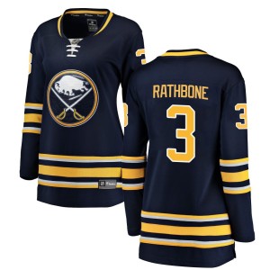 Jack Rathbone Women's Fanatics Branded Buffalo Sabres Breakaway Navy Blue Home Jersey