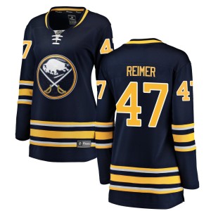 James Reimer Women's Fanatics Branded Buffalo Sabres Breakaway Navy Blue Home Jersey