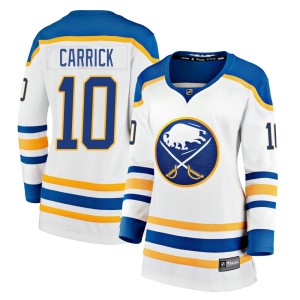 Sam Carrick Women's Fanatics Branded Buffalo Sabres Premier White Breakaway Away Jersey