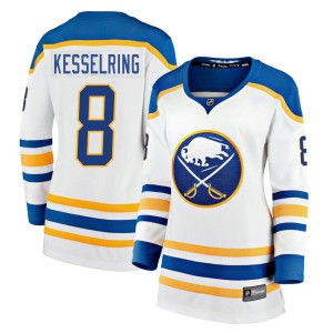 Michael Kesselring Women's Fanatics Branded Buffalo Sabres Premier White Breakaway Away Jersey