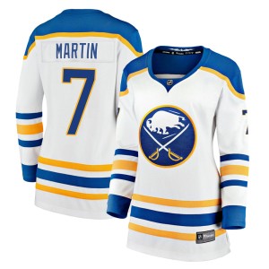 Rick Martin Women's Fanatics Branded Buffalo Sabres Premier White Breakaway Away Jersey