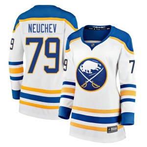 Viktor Neuchev Women's Fanatics Branded Buffalo Sabres Premier White Breakaway Away Jersey