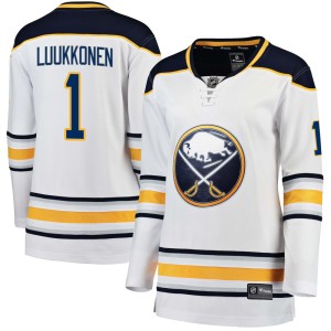 Ukko-Pekka Luukkonen Women's Fanatics Branded Buffalo Sabres Breakaway White Away Jersey