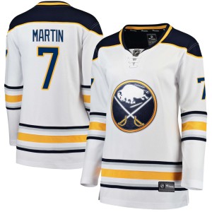 Rick Martin Women's Fanatics Branded Buffalo Sabres Breakaway White Away Jersey