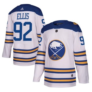 Colten Ellis Men's Adidas Buffalo Sabres Authentic White 2018 Winter Classic Jersey