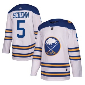 Luke Schenn Men's Adidas Buffalo Sabres Authentic White 2018 Winter Classic Jersey
