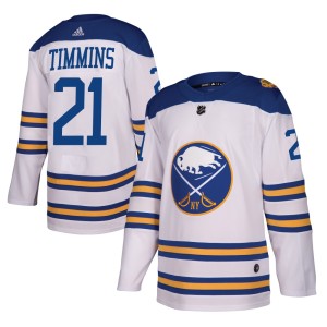 Conor Timmins Men's Adidas Buffalo Sabres Authentic White 2018 Winter Classic Jersey