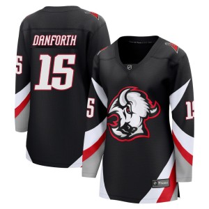 Justin Danforth Women's Fanatics Buffalo Sabres Breakaway Black Alternate Jersey