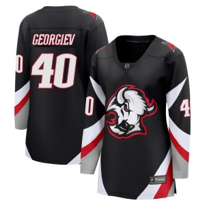 Alexandar Georgiev Women's Fanatics Buffalo Sabres Breakaway Black Alternate Jersey