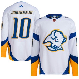 Henri Jokiharju Men's Adidas Buffalo Sabres Authentic White Reverse Retro 2.0 Jersey