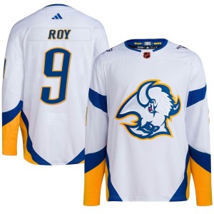 Derek Roy Men's Adidas Buffalo Sabres Authentic White Reverse Retro 2.0 Jersey