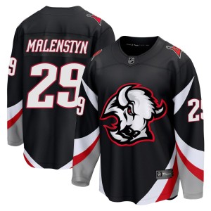 Beck Malenstyn Men's Fanatics Buffalo Sabres Breakaway Black Alternate Jersey