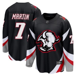 Rick Martin Men's Fanatics Buffalo Sabres Breakaway Black Alternate Jersey