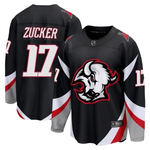 Jason Zucker Men's Fanatics Buffalo Sabres Breakaway Black Alternate Jersey
