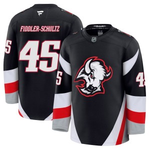 Riley Fiddler-Schultz Men's Fanatics Buffalo Sabres Premium Black Alternate Jersey