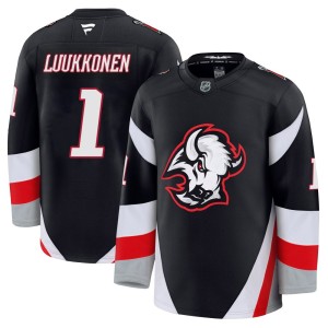 Ukko-Pekka Luukkonen Men's Fanatics Buffalo Sabres Premium Black Alternate Jersey